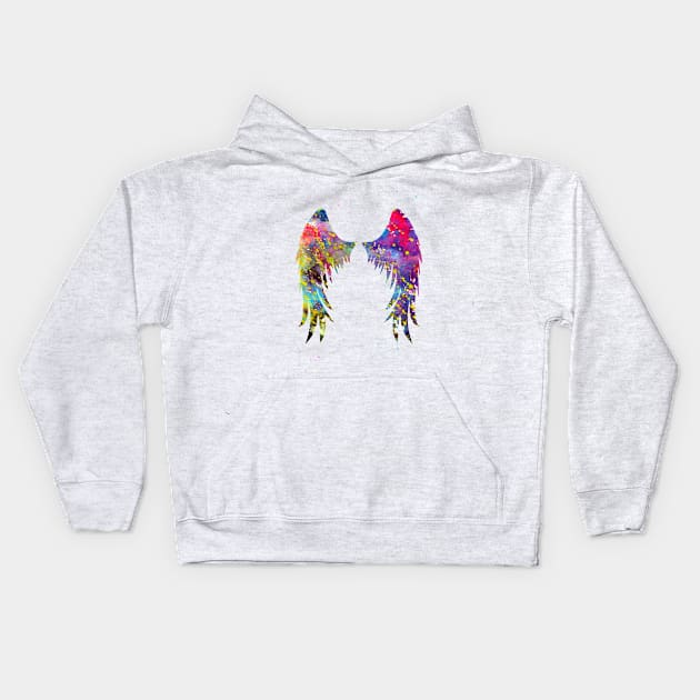 Angel Wings Kids Hoodie by erzebeth